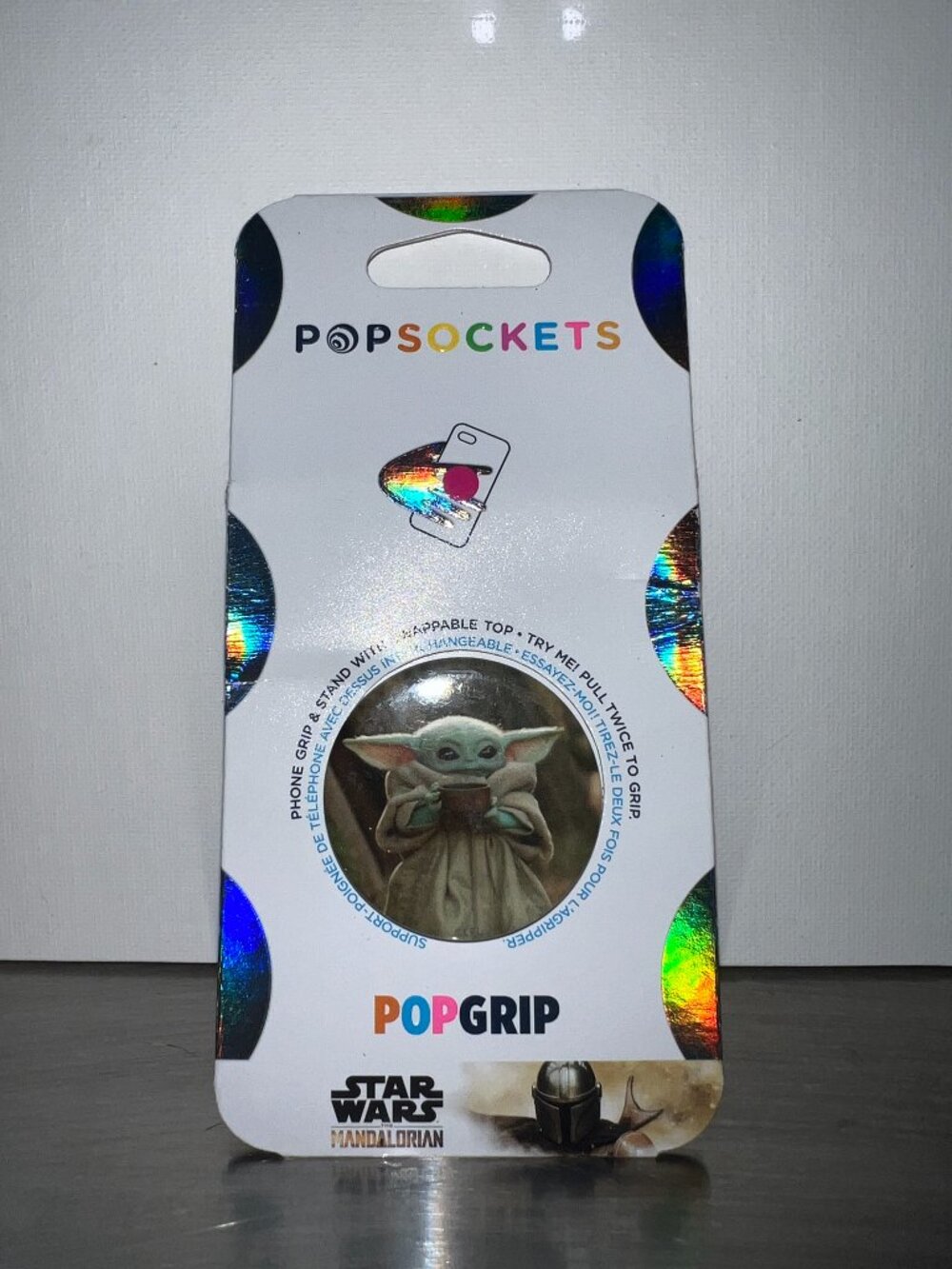 Disney Star Wars Mandalorian The Child Cup PopSocket Pop Grip with Glossy Finish